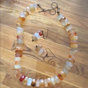 Necklace and earring set